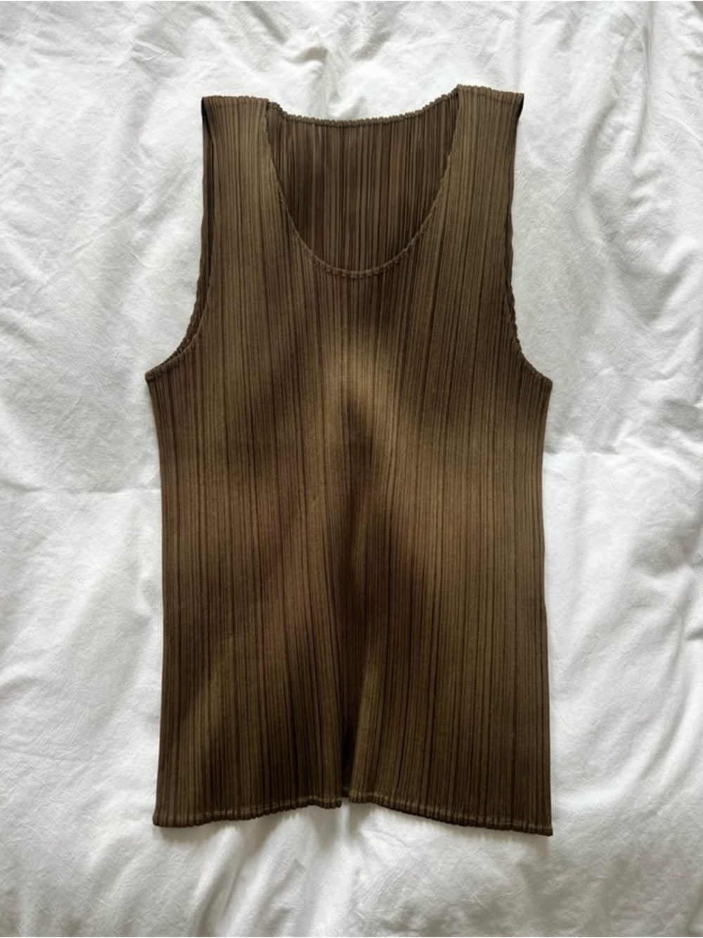 Issey Miyake Olive Green top